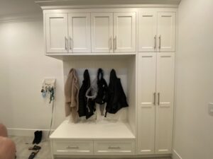 Mud-room jacket storage